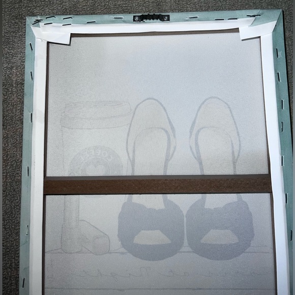 Bebe shoe luxury canvas decor hanging - Picture 13 of 16